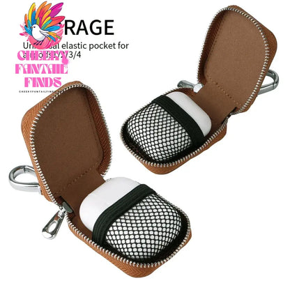 For Airpods 4 2024 Case Carrying Pouch PU Leather Bag Shockproof Earpods Cover Universal Bag Headphone Storage For AirPods Case Cheeky Fantail Finds