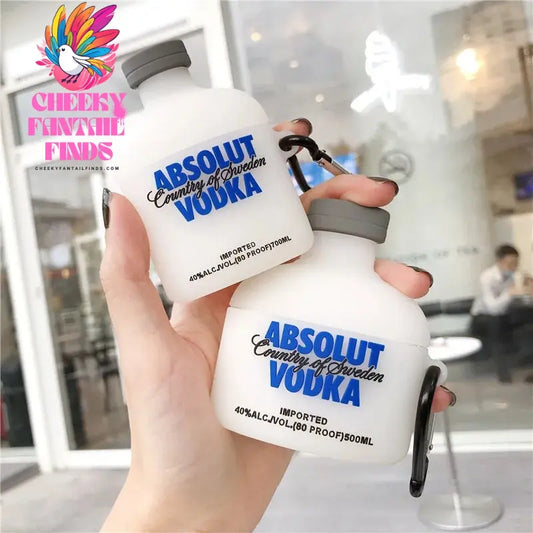 For Airpods Case,Funny Absolut Vodka Wine Cover For Airpods Pro Case,Silicone Protective Cover For Airpods 3rd Generation Case Cheeky Fantail Finds