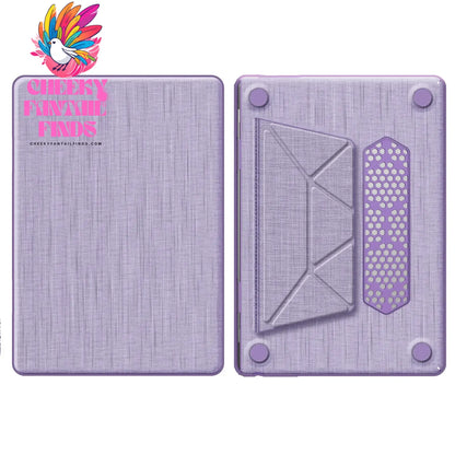 For MacBook Air 15 15.3inch M2 A2941 2023 2024 Air 13.6 Pro 16 14 13, Premium Fabric Case with Magnetic Stand Lightweight Shell Cheeky Fantail Finds