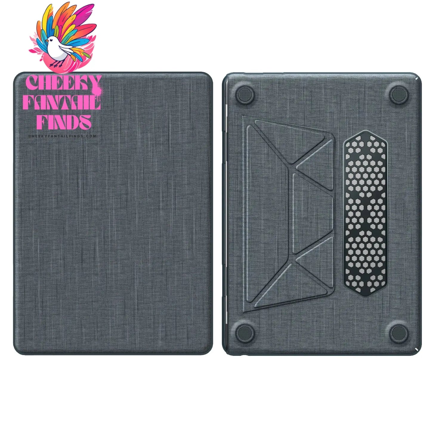 For MacBook Air 15 15.3inch M2 A2941 2023 2024 Air 13.6 Pro 16 14 13, Premium Fabric Case with Magnetic Stand Lightweight Shell Cheeky Fantail Finds