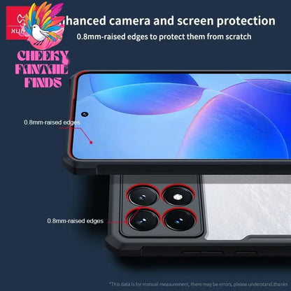 For Xiaomi Poco X6 Pro Case For Poco X6 Transparent Phone Cover Shockproof Bumper Protective Shell Cases Luxury Casing Cheeky Fantail Finds