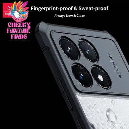 For Xiaomi Poco X6 Pro Case For Poco X6 Transparent Phone Cover Shockproof Bumper Protective Shell Cases Luxury Casing Cheeky Fantail Finds