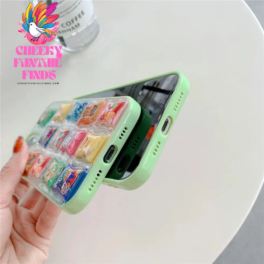 For iPhone 11 12 13 Pro Max Mini 7 8 Plus X XS XR SE 2 3 Protective Cover Creative 3D Potato Chips Snack Packaging Phone Cases Cheeky Fantail Finds