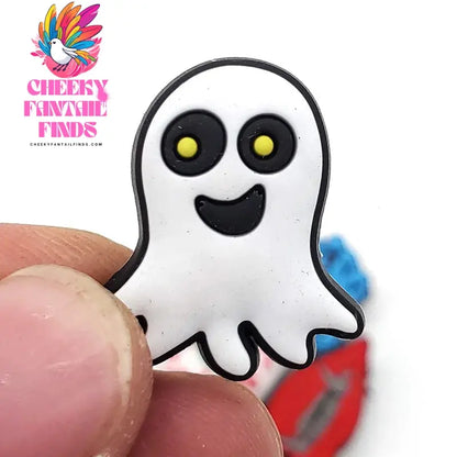 Funny 1PCS Halloween Series Cartoon Ghosts Skeleton PVC Shoe Charms DIY Candy Accessories Decorate Kids Unisex Party Gift Cheeky Fantail Finds