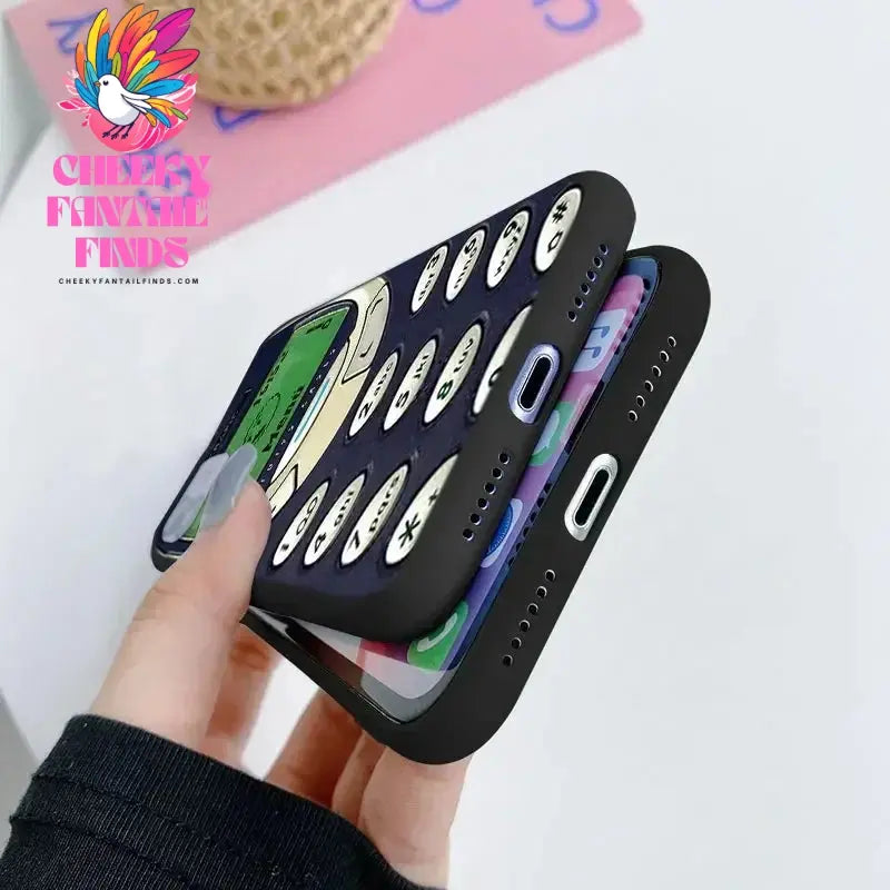 Funny Abstract Silicone Phone Case for IPhone 11 12 13 15 16 Pro Max Mini X XS MAX XR 14 Plus SE20 Soft Protection Covers Coque Cheeky Fantail Finds