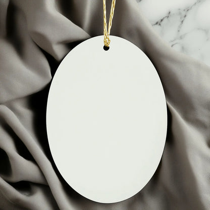 Funny Assistant Gifts from Friends for Christmas - Oval Ornament with Quote 'This Is What An Awesome Assistant Looks Like' - Image 3