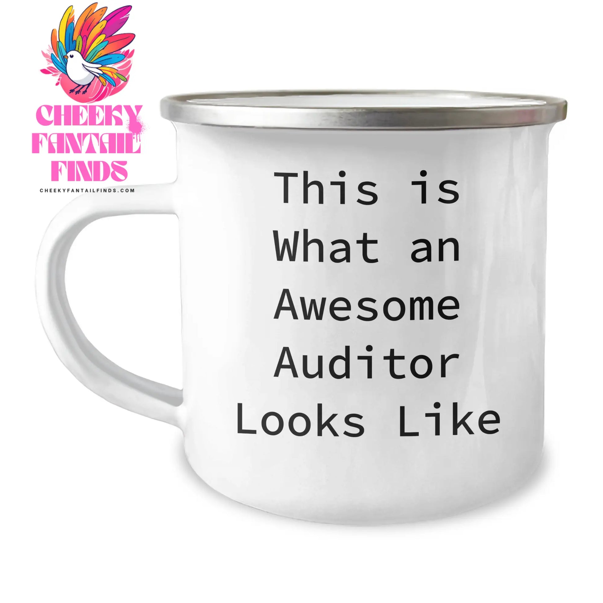 Funny Auditor Gifts - This Is What An Awesome Auditor Looks Like, Camping Mug for Men, 12 oz Stainless Steel with Enamel Finish, Gifts from Friends for Auditor, Father's Day Unique Gifts - Image 1