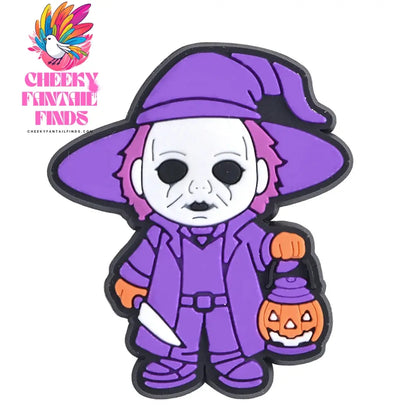 Funny Cartoon Killer Ghost Shoe Charms Cool Game Handle Shoe Decoration Horror Movie Skull Clog Charms Kids Halloween Gifts Cheeky Fantail Finds