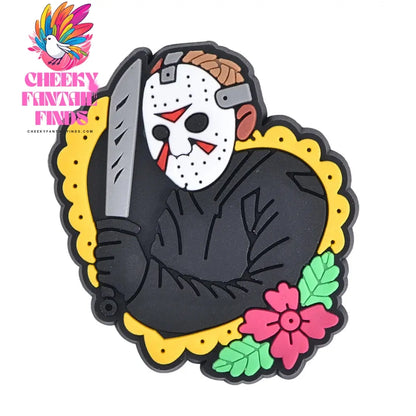 Funny Cartoon Killer Ghost Shoe Charms Cool Game Handle Shoe Decoration Horror Movie Skull Clog Charms Kids Halloween Gifts Cheeky Fantail Finds