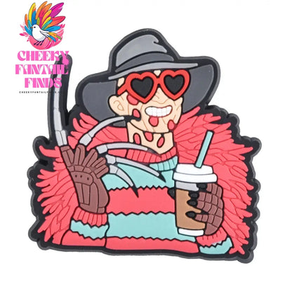 Funny Cartoon Killer Ghost Shoe Charms Cool Game Handle Shoe Decoration Horror Movie Skull Clog Charms Kids Halloween Gifts Cheeky Fantail Finds