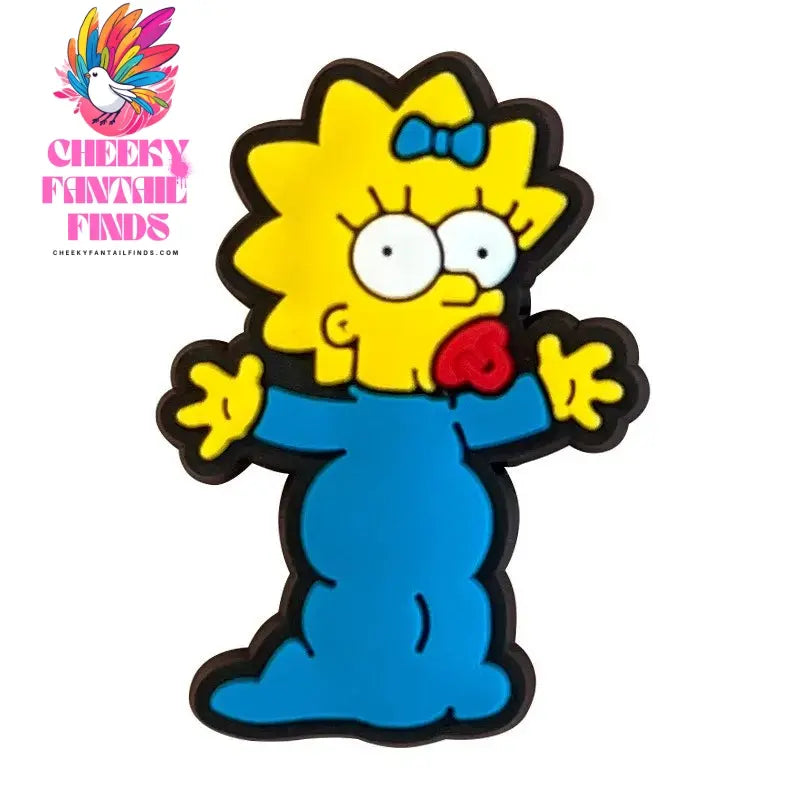 Funny Cartoon comedy Yellow Shoe Charms Family Characters PVC 1PCS Fashion Sandals Pin DIY Accessories Decorate Boys kids Gifts Cheeky Fantail Finds