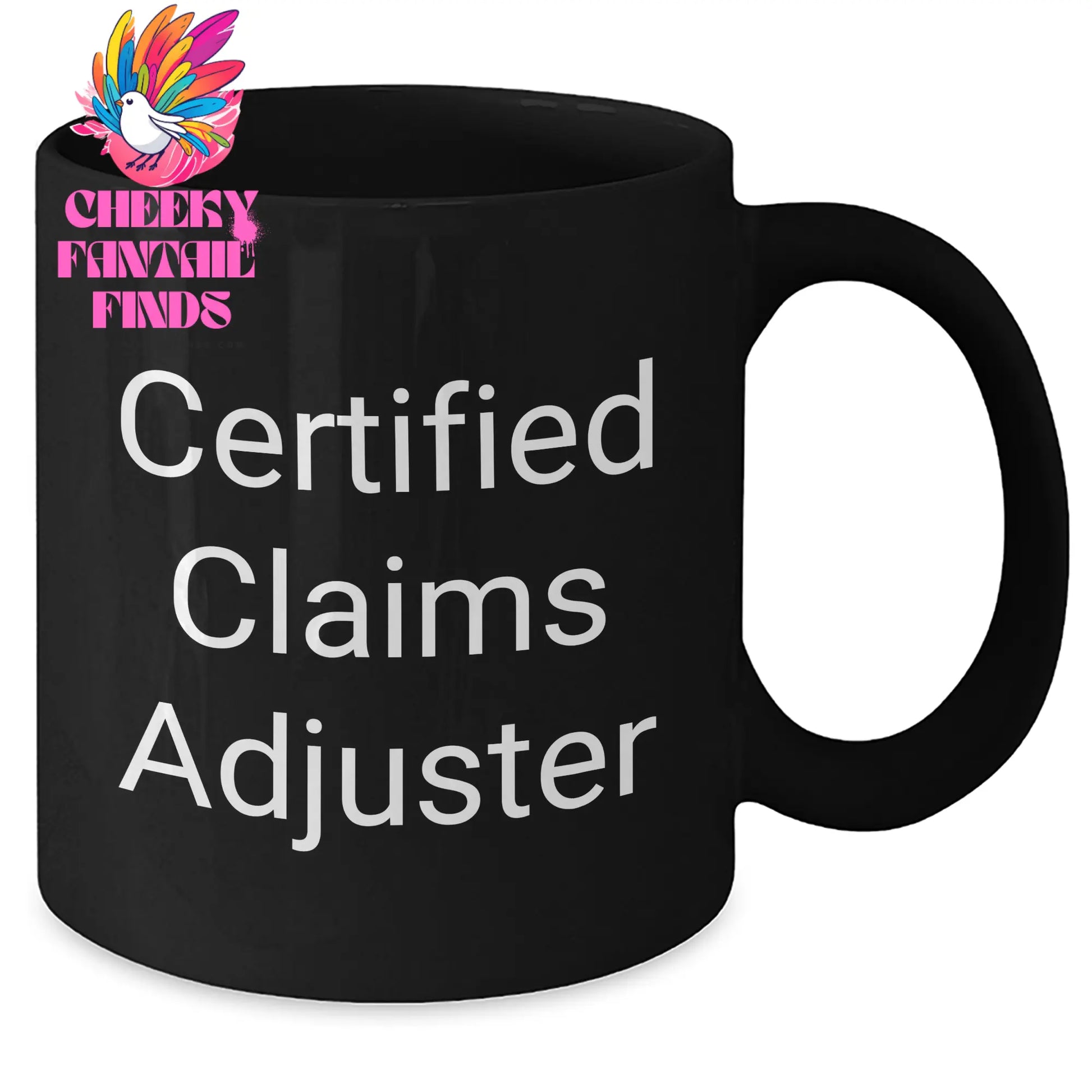 Funny Claims Adjuster Gifts from Family - 'Certified Claims Adjuster' Black Coffee Mug for Mother's Day - Additional