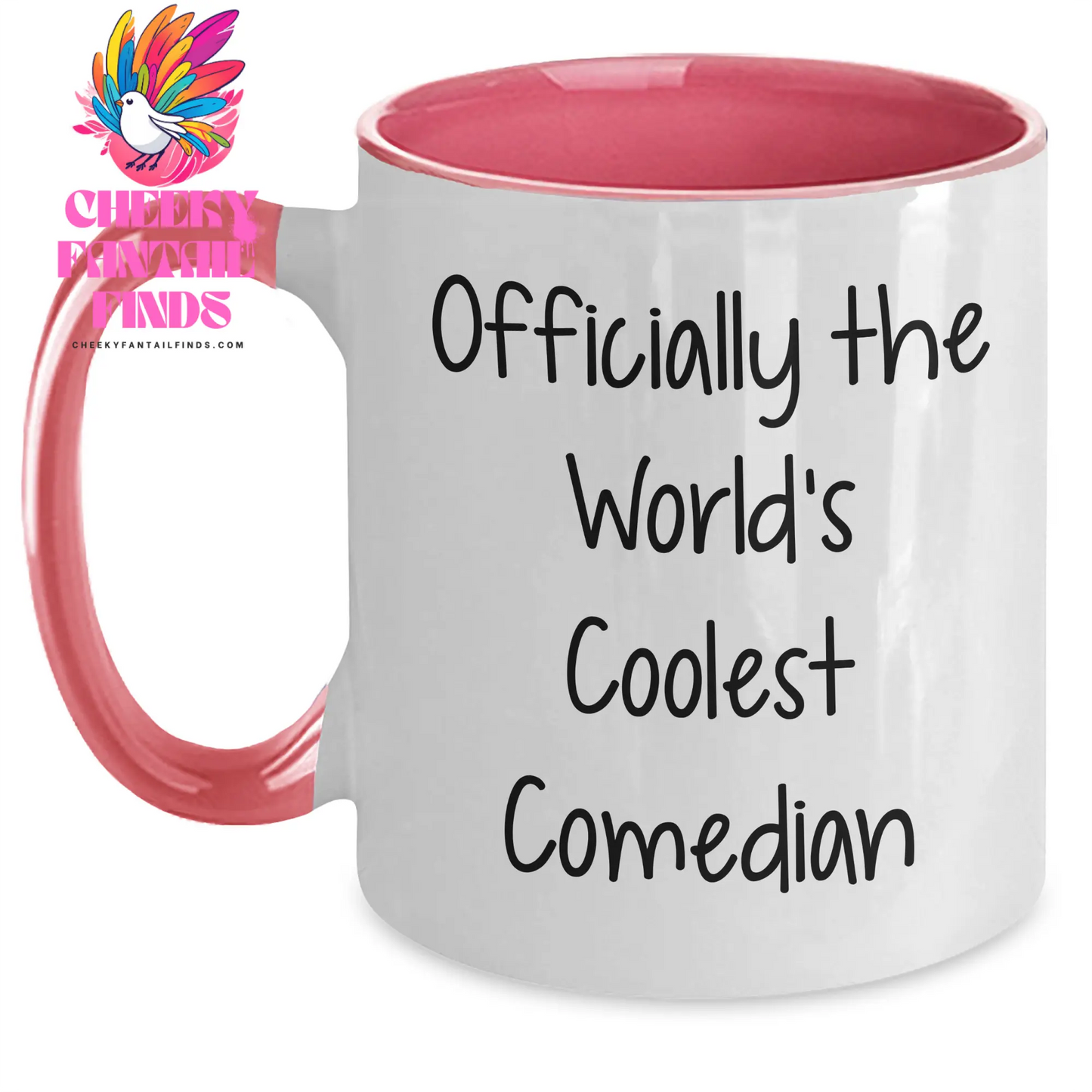 Funny Comedian Gifts from Men, Gifts for Comedian, Mother's Day Unique Coffee Mugs, Officially the World's Coolest Comedian, Two Tone Mug - Main