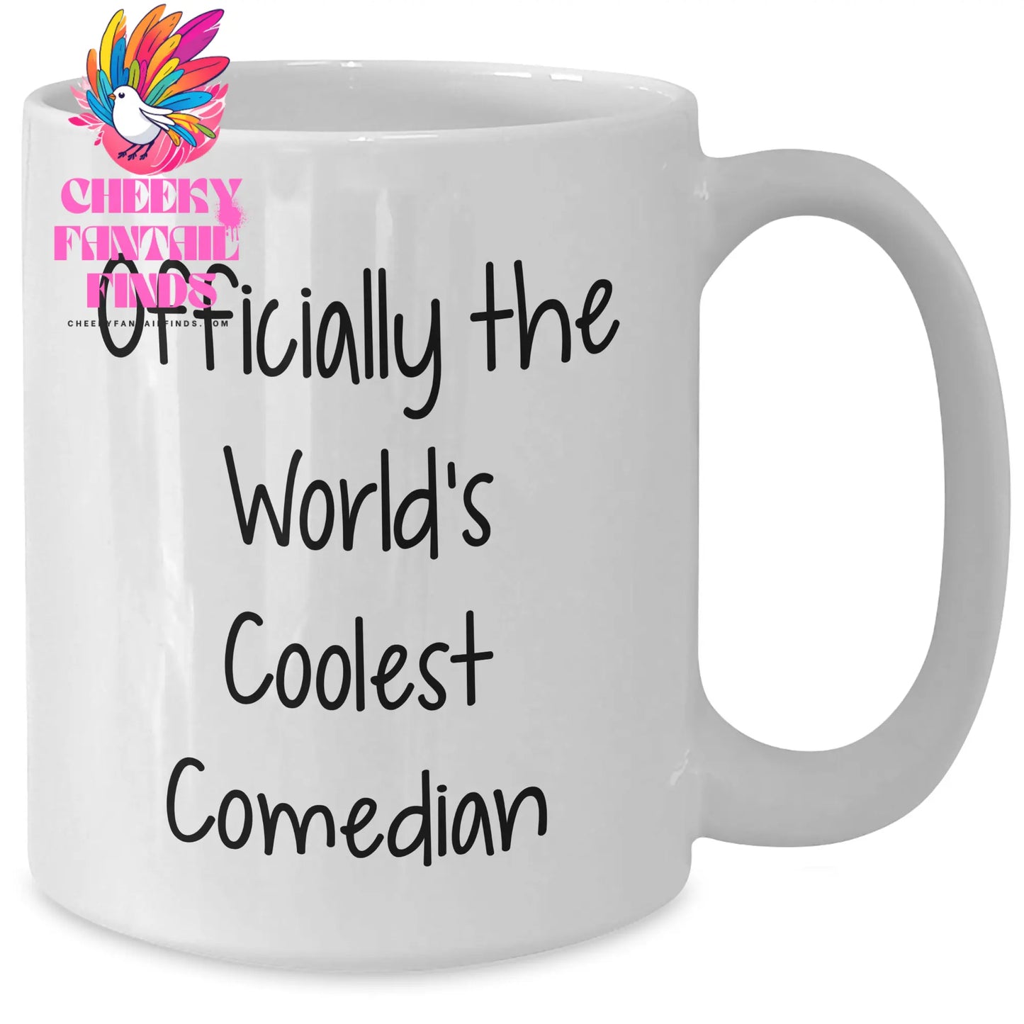 Funny Comedian Gifts, Officially The World's Coolest Comedian Quote, White Coffee Mug for Comedian Friends, Gifts from Family, Mother's Day Unique - Additional