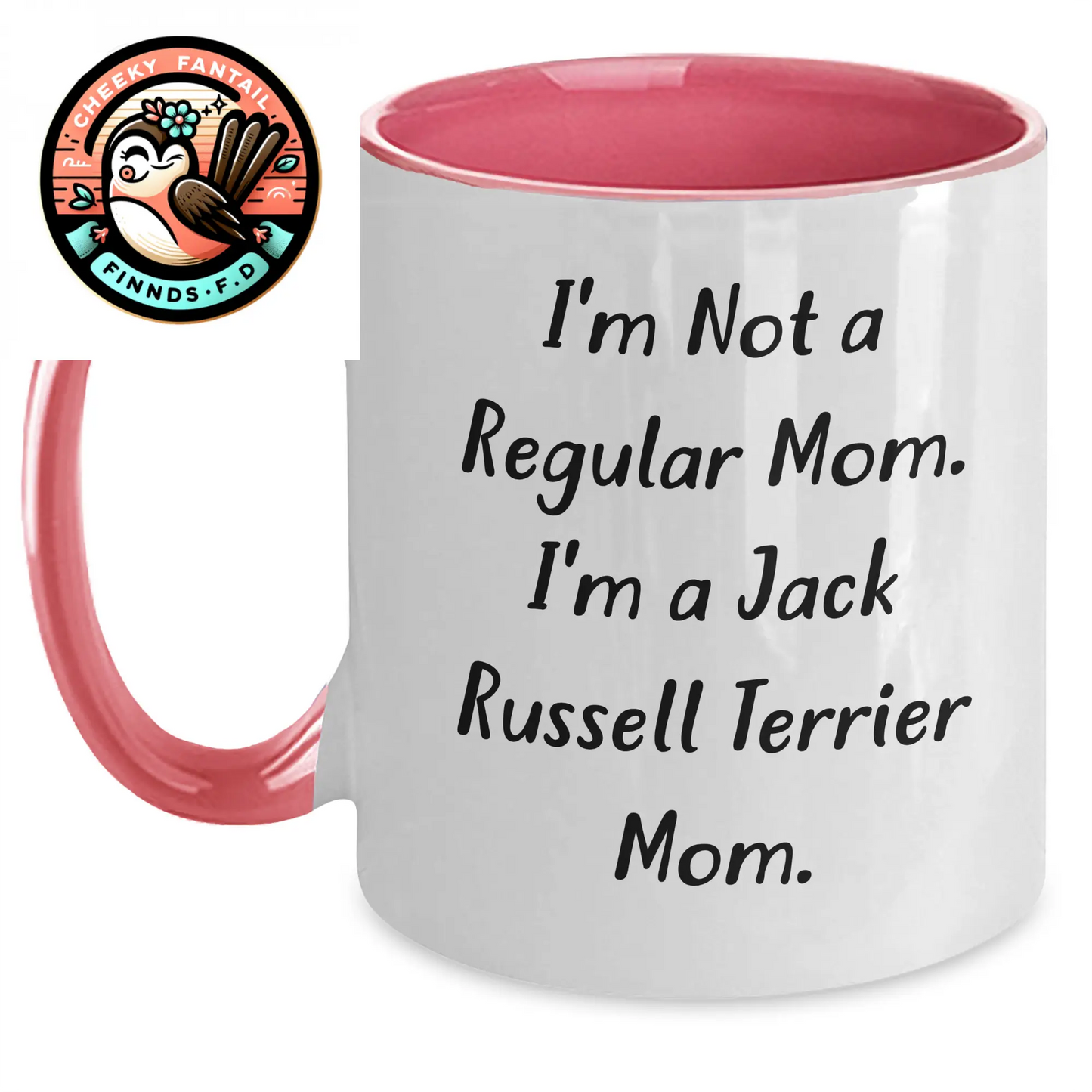 Funny Jack Russell Terrier Dog Mom Two Tone Coffee Mugs, Gifts from Friends and Family on Father's Day, Unique Morning Mug for Jack Russell Terrier Dog Lovers - Main