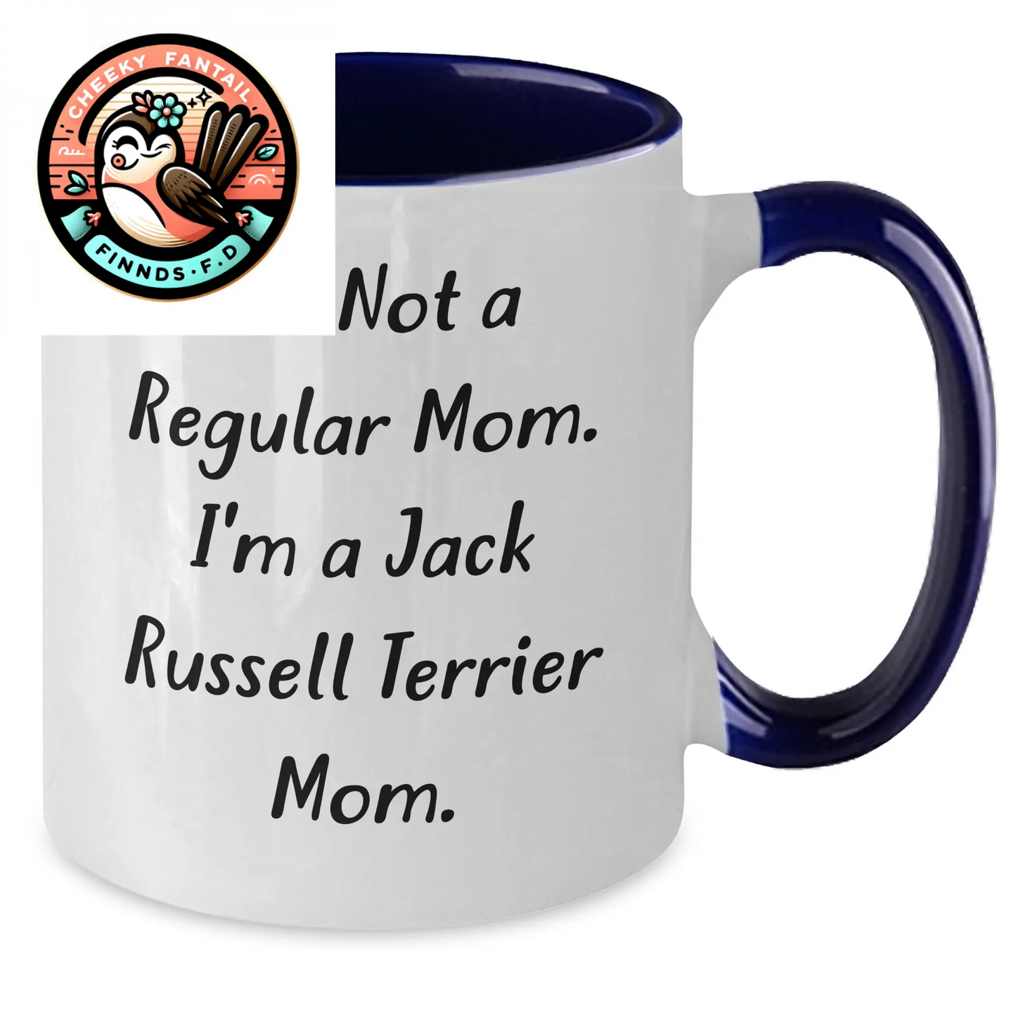 Funny Jack Russell Terrier Dog Mom Two Tone Coffee Mugs, Gifts from Friends and Family on Father's Day, Unique Morning Mug for Jack Russell Terrier Dog Lovers - Additional