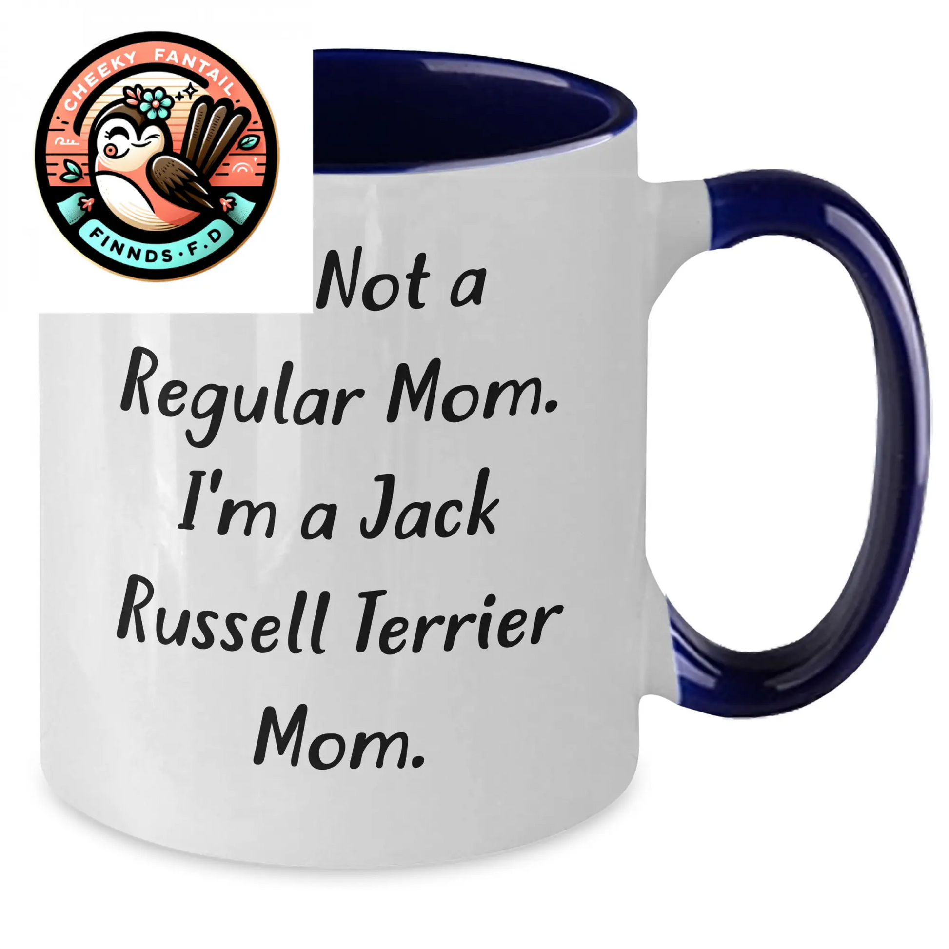 Funny Jack Russell Terrier Dog Mom Two Tone Coffee Mugs, Gifts from Friends and Family on Father's Day, Unique Morning Mug for Jack Russell Terrier Dog Lovers - Additional