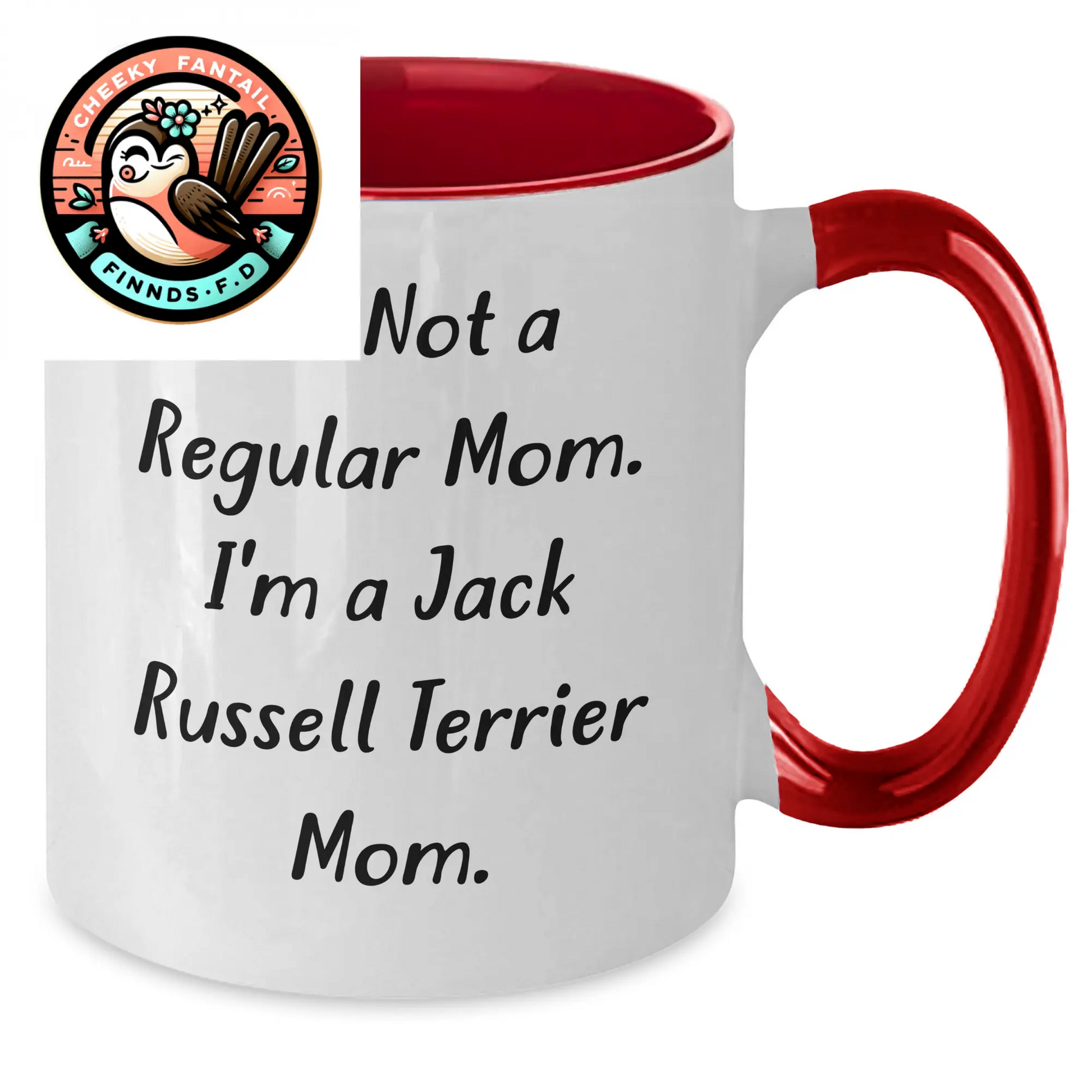Funny Jack Russell Terrier Dog Mom Two Tone Coffee Mugs, Gifts from Friends and Family on Father's Day, Unique Morning Mug for Jack Russell Terrier Dog Lovers - Additional