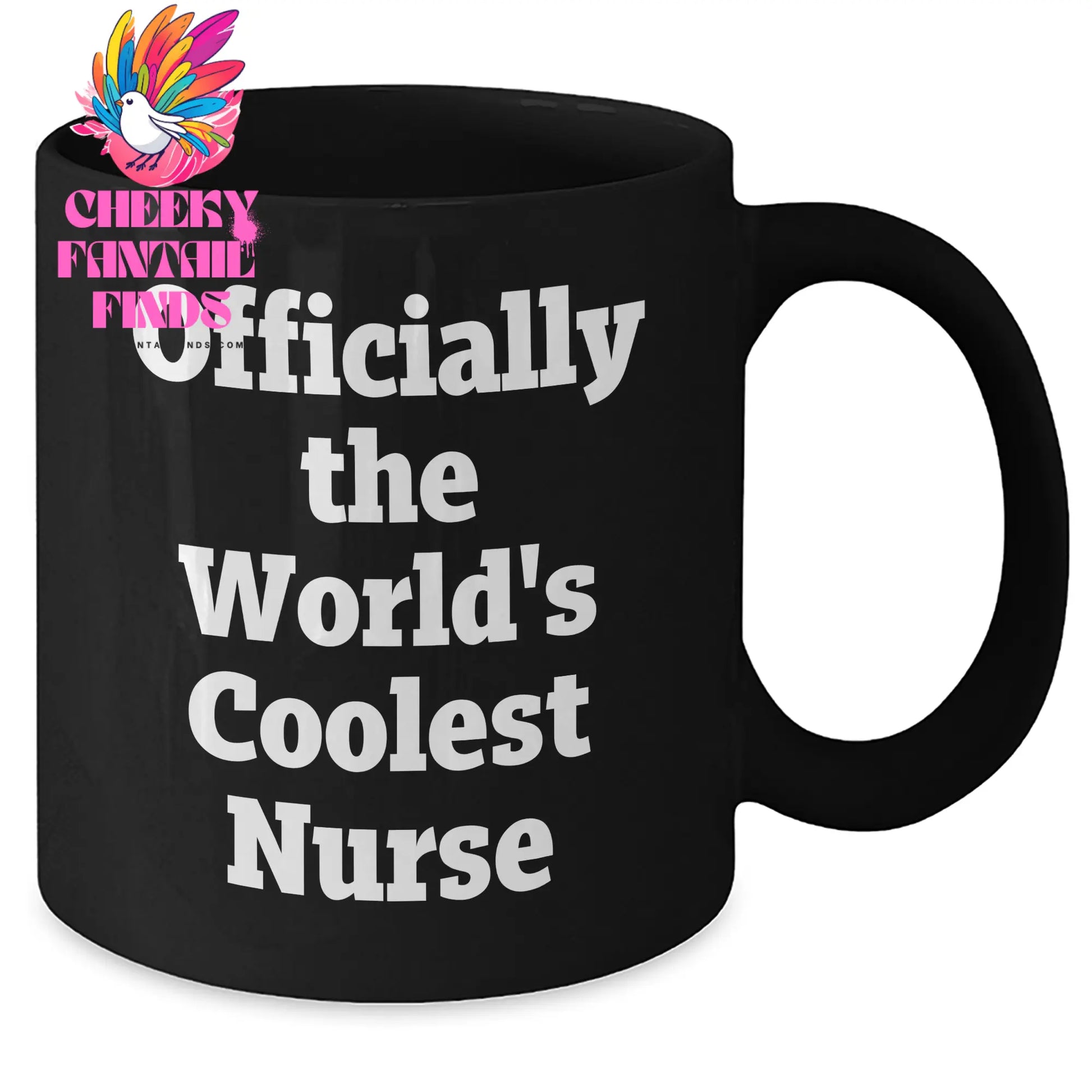 Funny Nurse Gifts from Men, Gifts for Nurse, Officially The World's Coolest Nurse Black Coffee Mug, Perfect for Mother's Day Unique Gifts - Additional
