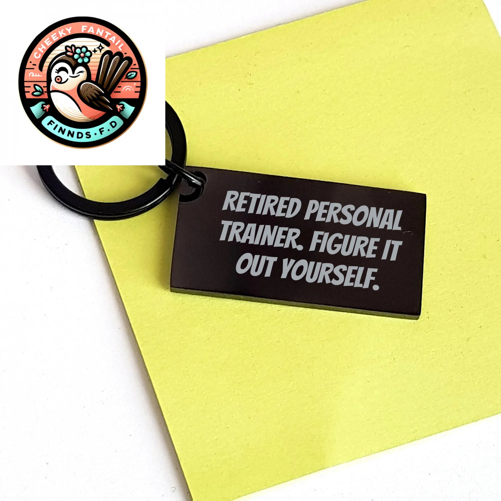 Funny Personal Trainer Gifts from Friends - Retired Personal Trainer Keychain for Personal Trainers on Father's Day - Image 3