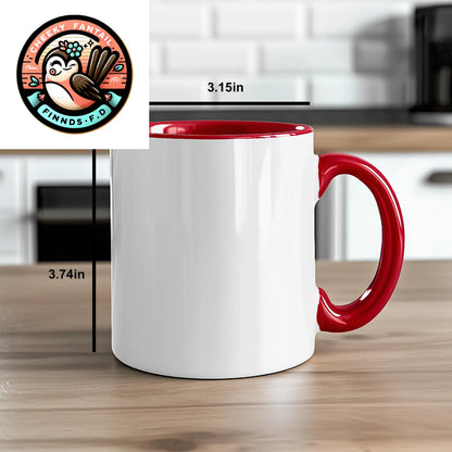 Funny President Gifts - Keep Calm Or I Will Use My President Voice Two Tone Coffee Mug, Father's Day Unique Gifts from Men to President - Additional