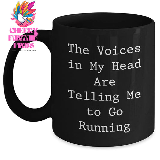 Funny Running Quote Black Coffee Mugs, Gifts from Friends to Running Enthusiasts, Gifts for Mother's Day - Main
