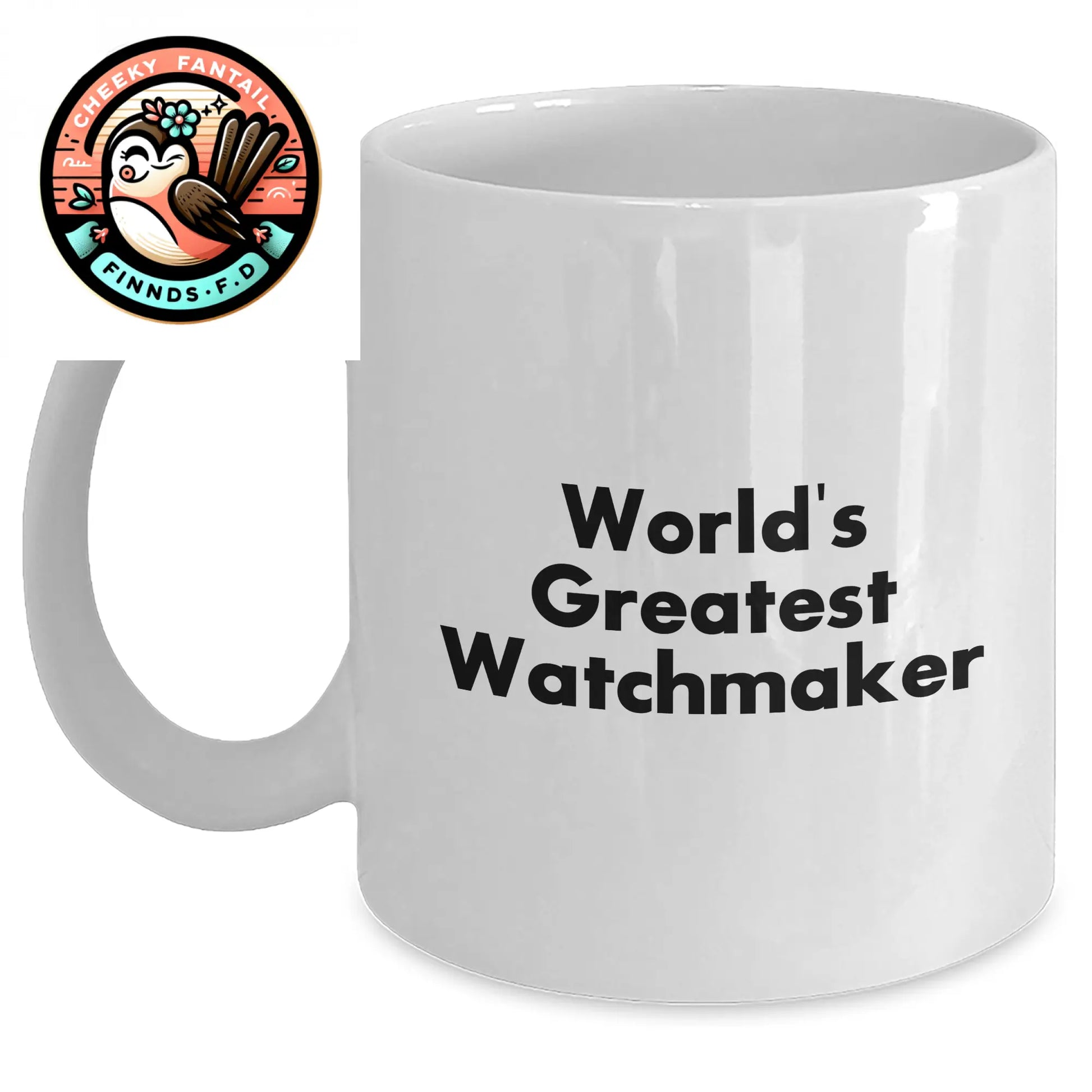 Funny Watchmaker Gifts from Friends, World's Greatest Watchmaker Quote on White Coffee Mug for Father's Day - Main