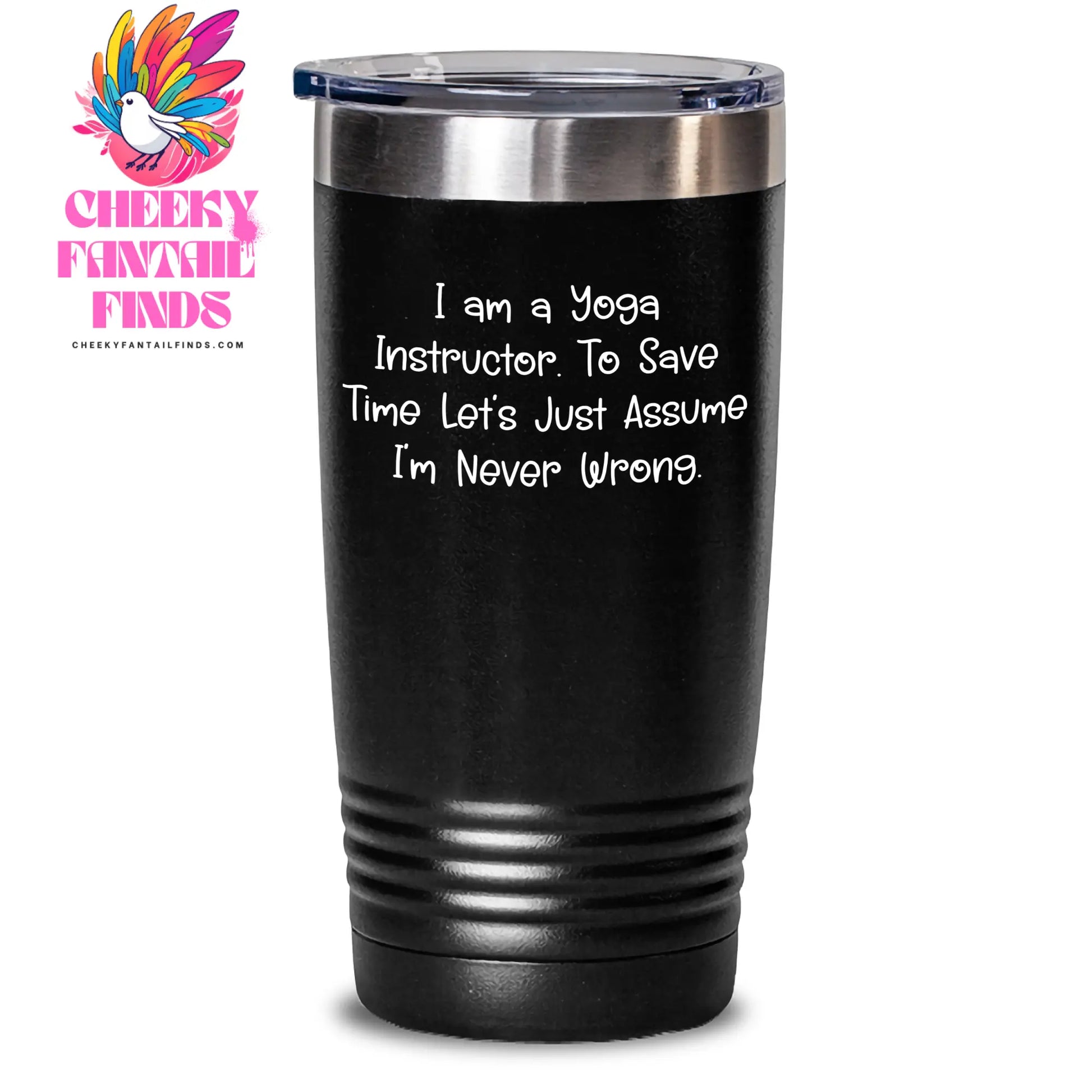 Funny Yoga Instructor Gifts: Gifts from Friends for Yoga Instructors, Mother's Day Unique Gifts, 20oz/30oz Tumbler with Quote - Main