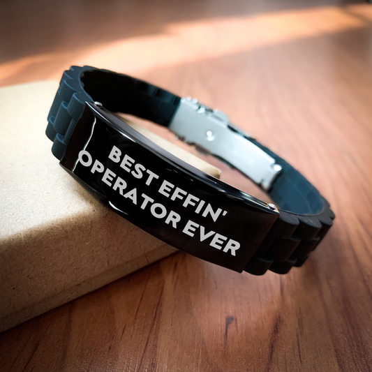 Funny Operator Gifts from Friends for Best Effin' Operator Ever Glide lock Clasp Bracelet, Graduation Unique Gifts for Operator - Image 2