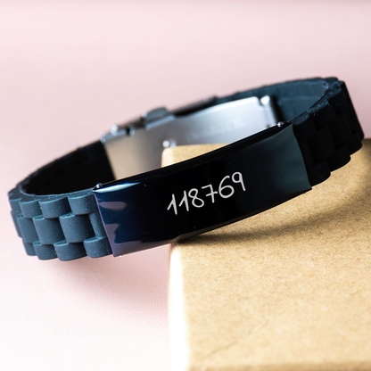 Funny Landscape Designer Gifts from Friends, 'Keep Calm Or I Will Use My Landscape Designer Voice' Glide lock Clasp Bracelet for Men and Women Graduation Unique Presents - Image 3