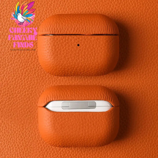 Genuine Leather Case For Airpods Pro 2 Cases Airpods 2 3 Bag Luxury Handmade Wireless Bluetooth Earphone Box Protective shell Cheeky Fantail Finds