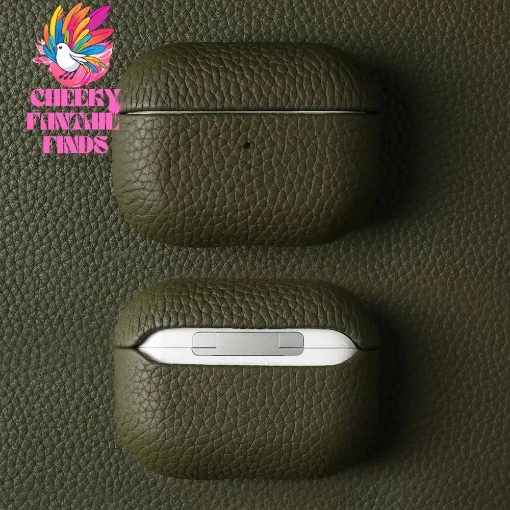 Genuine Leather Case For Airpods Pro 2 Cases Airpods 2 3 Bag Luxury Handmade Wireless Bluetooth Earphone Box Protective shell Cheeky Fantail Finds