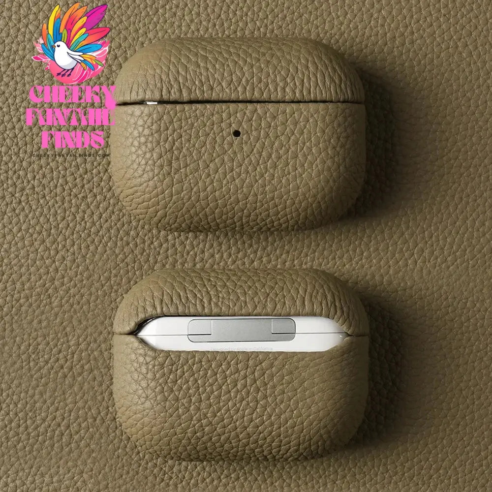 Genuine Leather Case For Airpods Pro 2 Cases Airpods 2 3 Bag Luxury Handmade Wireless Bluetooth Earphone Box Protective shell Cheeky Fantail Finds
