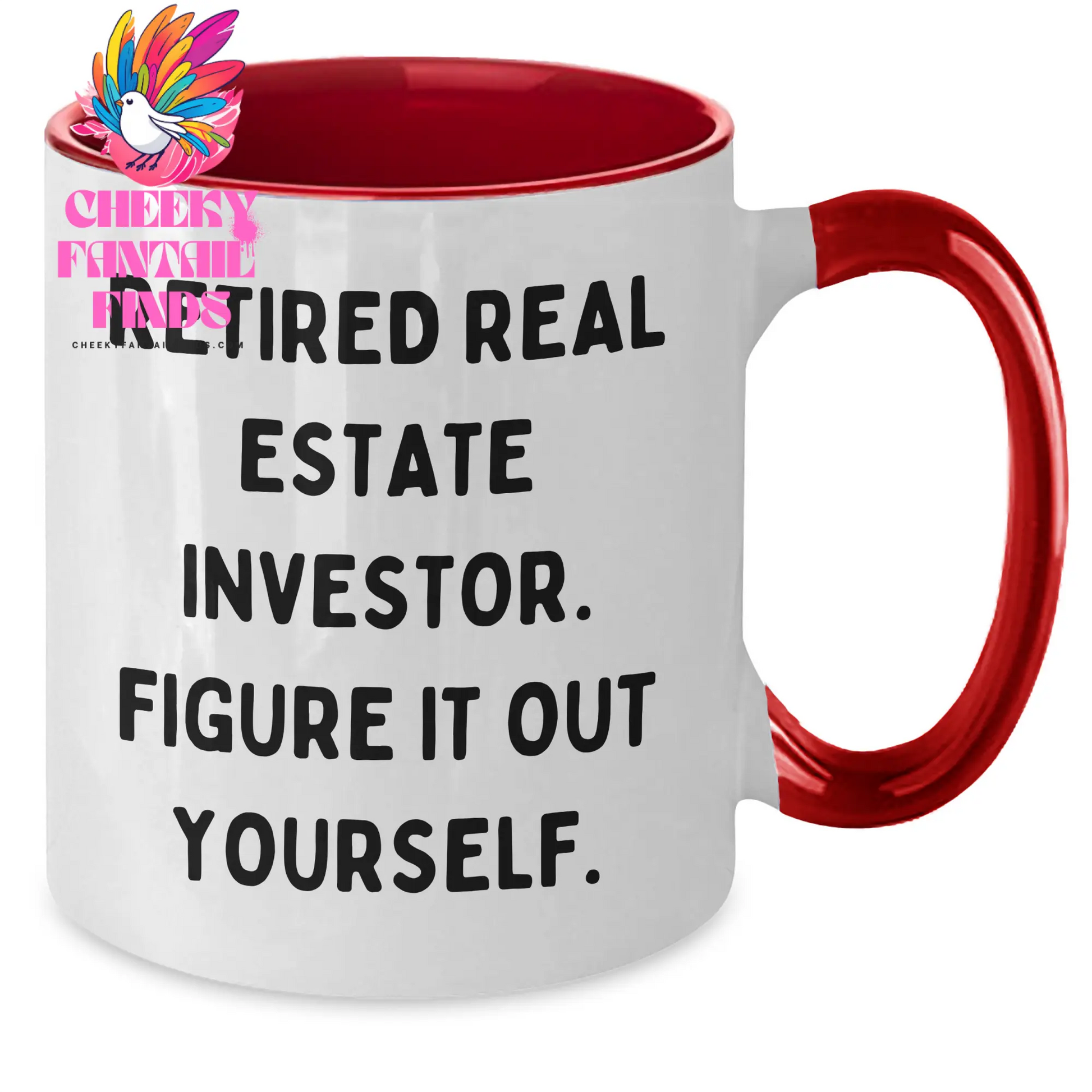 Gifts from Friends for Real Estate Investor Mom - 'Figure It Out Yourself' Funny Two Tone Coffee Mug, Unique Mother's Day Unique Gift - Additional