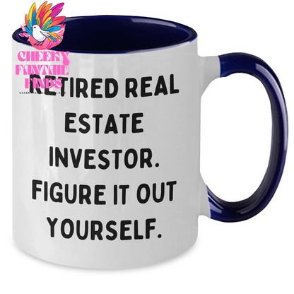 Gifts from Friends for Real Estate Investor Mom - 'Figure It Out Yourself' Funny Two Tone Coffee Mug, Unique Mother's Day Unique Gift - Additional