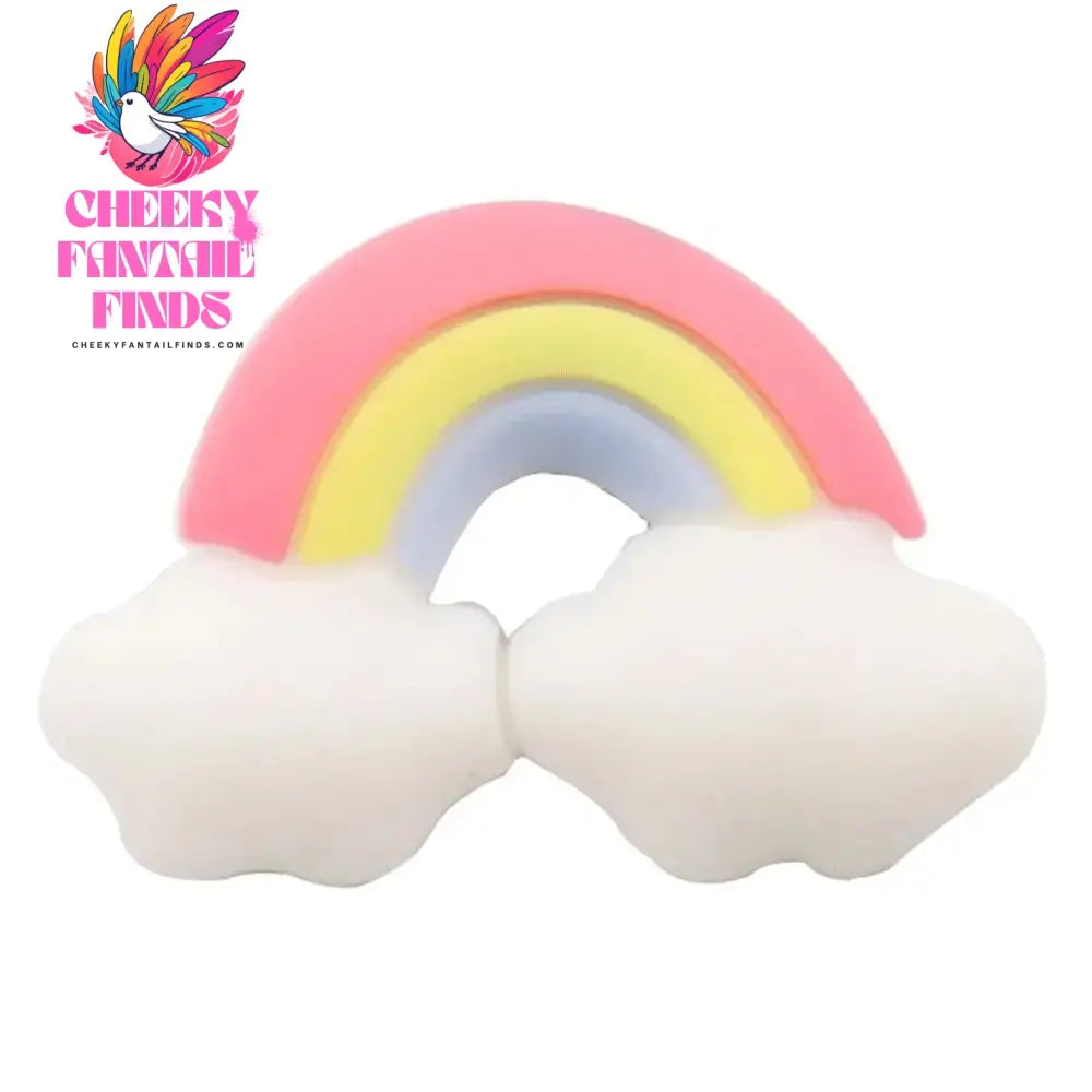 Good Quality 1pcs PVC Shoe Charms Colorful Beautiful Rainbow White Clouds Accessories DIY Shoe Ornament Fit Wristband Hot Gift - Cheeky Fantail Finds
