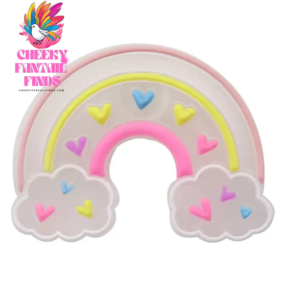 Good Quality 1pcs PVC Shoe Charms Colorful Beautiful Rainbow White Clouds Accessories DIY Shoe Ornament Fit Wristband Hot Gift - Cheeky Fantail Finds