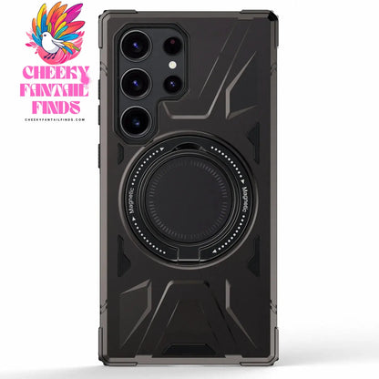 Gray For Samsung Galaxy S23 S23+ S23 Plus S23 Ultra S23 FE 5G Phone Case Shockproof Magnetic Heavy Duty Ring Kickstand Cover Cheeky Fantail Finds
