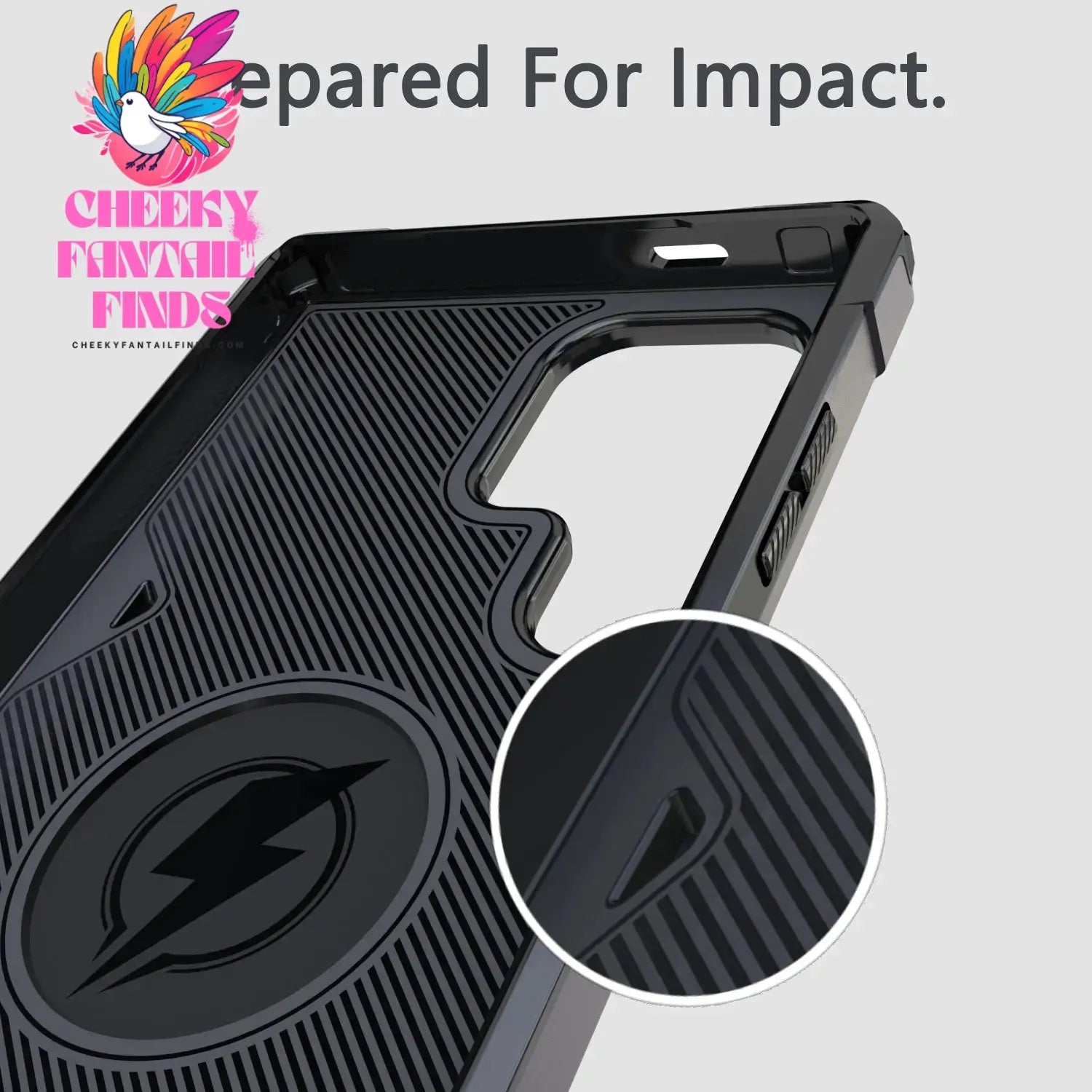 Gray For Samsung Galaxy S23 S23+ S23 Plus S23 Ultra S23 FE 5G Phone Case Shockproof Magnetic Heavy Duty Ring Kickstand Cover Cheeky Fantail Finds