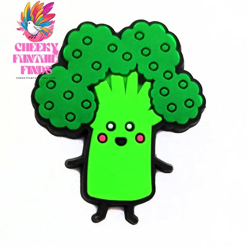 Green Cute Cartoon Shoe Flower Accessories Decorative Button Cheeky Fantail Finds