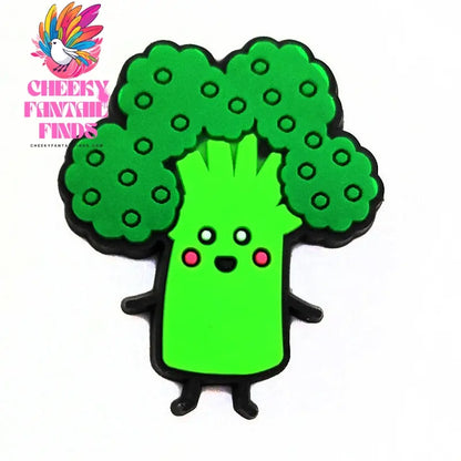 Green Cute Cartoon Shoe Flower Accessories Decorative Button Cheeky Fantail Finds