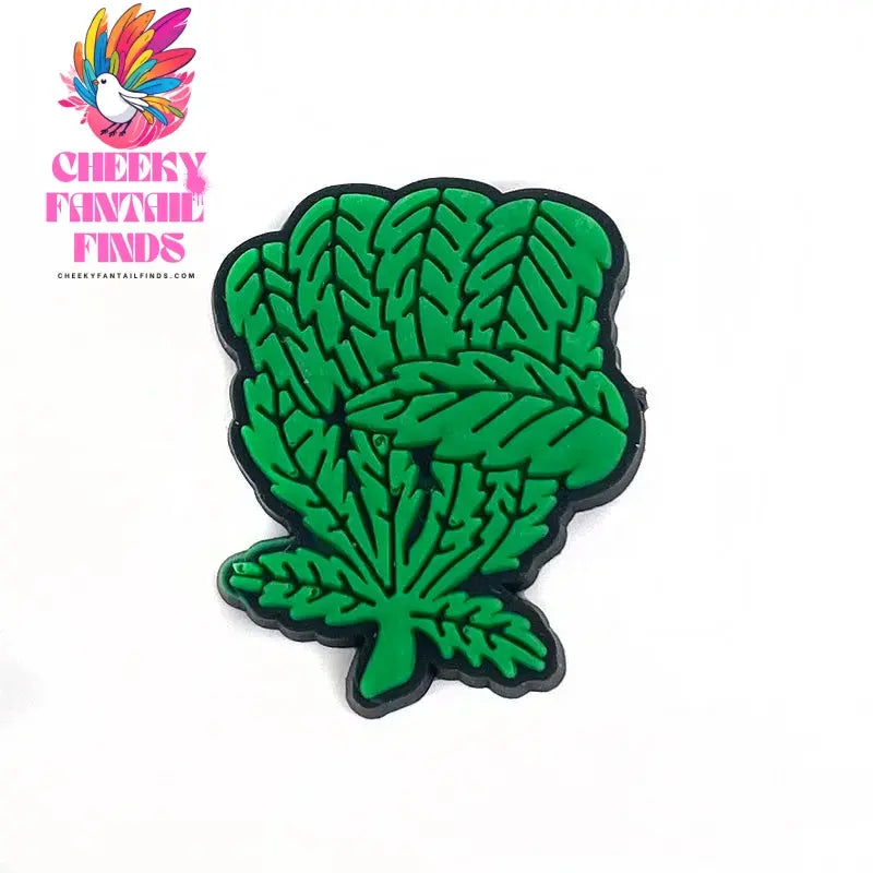 Green Leaf Shoe Charms for Clogs Sandals Decoration Shoe Accessories Charms for Friends Gifts Cheeky Fantail Finds
