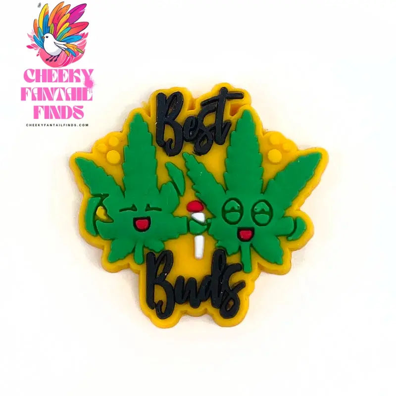 Green Leaf Shoe Charms for Clogs Sandals Decoration Shoe Accessories Charms for Friends Gifts Cheeky Fantail Finds