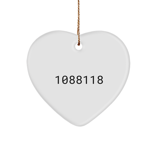 Cook by Day Gifts from Friends, Heart Ornament for Cooks By Night, Funny Christmas Unique Gift for Women, Men, and Coworkers - Image 1