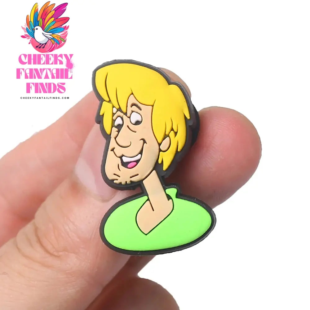 HOT Sale 1pcs Classic Scoob Cartoon Movie series Shoe Charms Accessories Decorations PVC Buckle for Kids Party Xmas Gifts Cheeky Fantail Finds