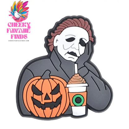 Halloween Horror Movie Characters Shoe Charms Decoration for Kids Boys Girls Men Women Wristband Sandals Clog Accessories Cheeky Fantail Finds