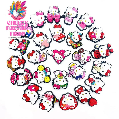 Hello Kitty Shoe Charms for Cartoon Shoe Decorations for Clogs Sandals Shoe Accessories Cheeky Fantail Finds