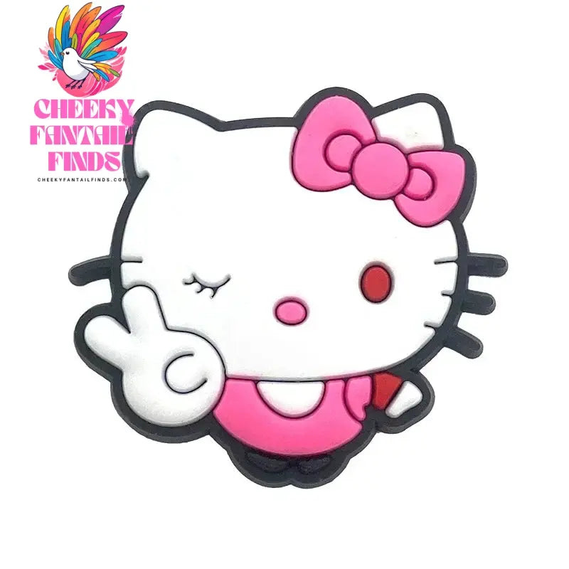 Hello Kitty Shoe Charms for Cartoon Shoe Decorations for Clogs Sandals Shoe Accessories Cheeky Fantail Finds