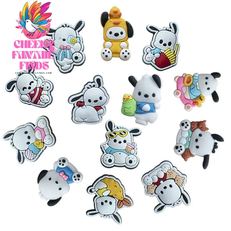 Hellokitty Kuromi Cinnamoroll Shoe Charms PVC Shoe Accessories Decoration Buckle For Clog Sandal Kids X-mas Gifts - Cheeky Fantail Finds