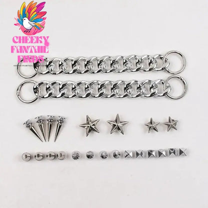 High Quality Fashion Metal Rivet Hole Shoe Charms Designer Vintage Clogs Shoe Accessories Trend All-match Charms DIY Punk Style Cheeky Fantail Finds